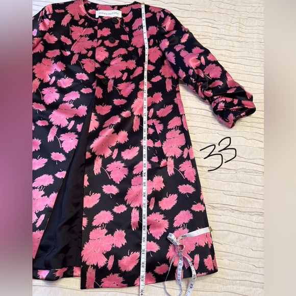 Rare Stunning Doncaster Silk Pink & Black Jacket Size 4 & matching blouse Size2 - Picture 7 of 13